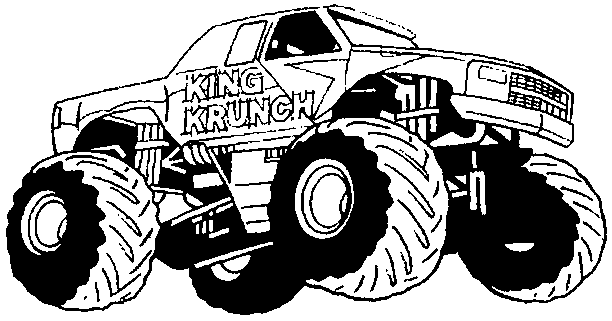 Kids-n-fun.com | 8 coloring pages of Monster Trucks